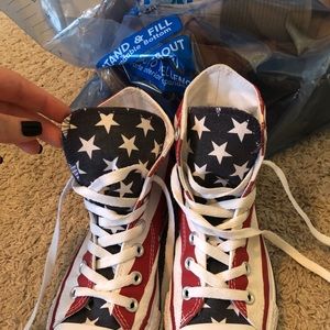 American flag converse